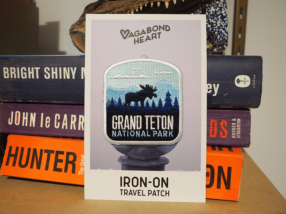 Grand Teton patch with high quality backing card
