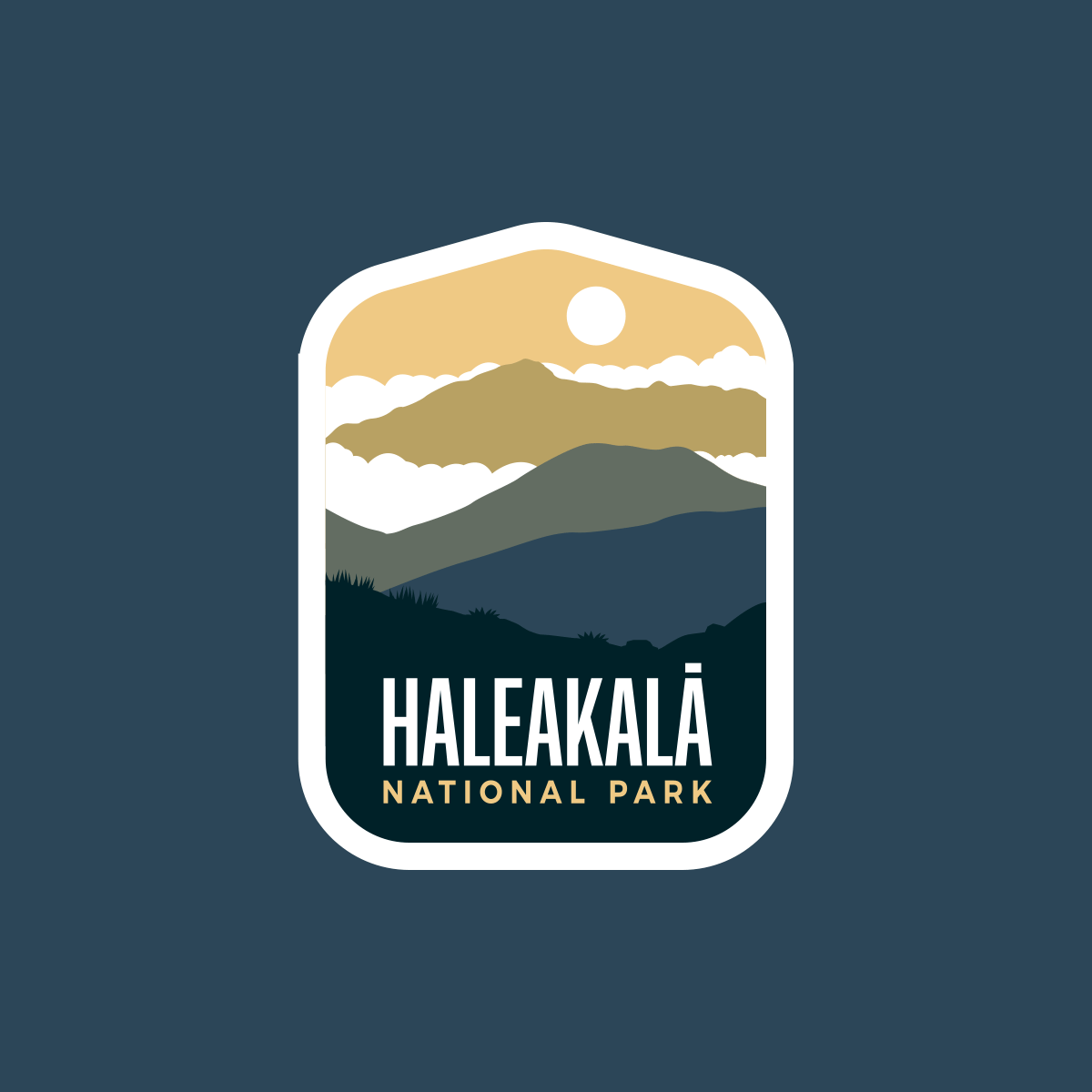 vagabond heart Haleakala Sticker