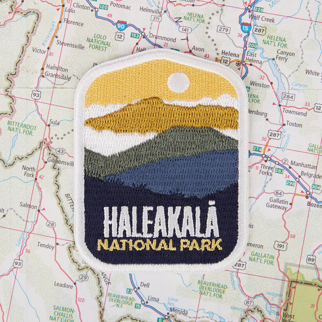Haleakala patch on a map background