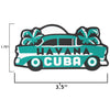 Havana Cuba sticker size information