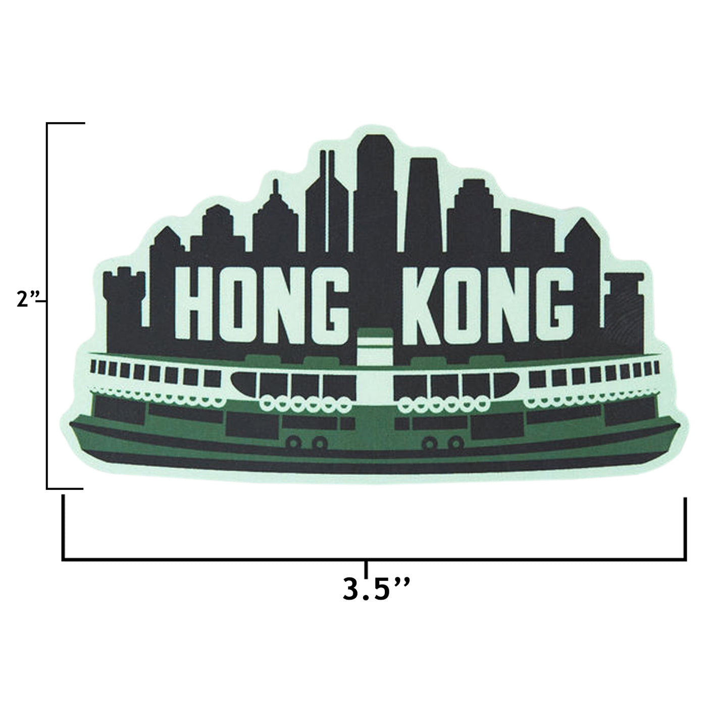 Hong Kong sticker size information