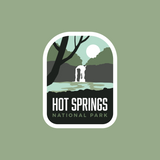 vagabond heart hot springs sticker