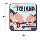Iceland sticker size information
