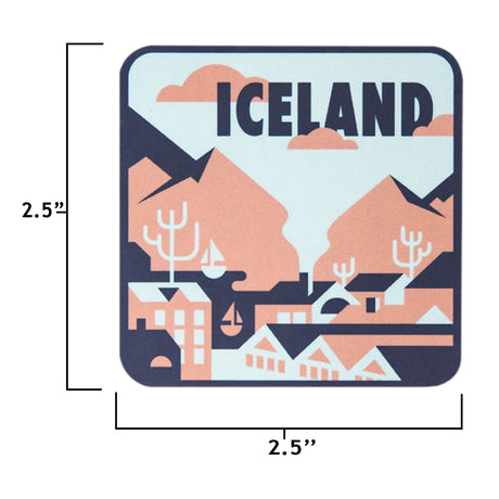 Iceland sticker size information