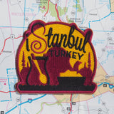 Istanbul patch on a map background