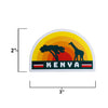 Kenya sticker size information