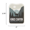 Kings Canyon sticker size information