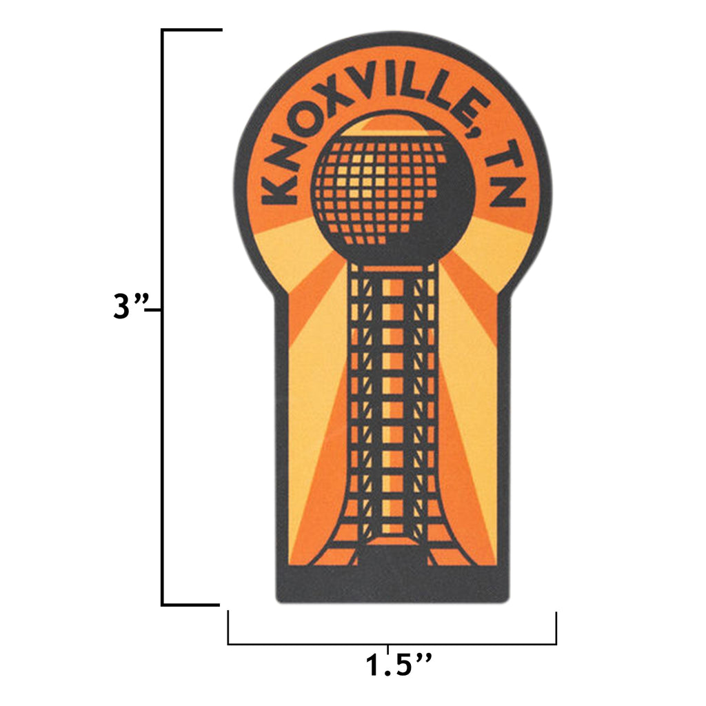 Knoxville sticker size information