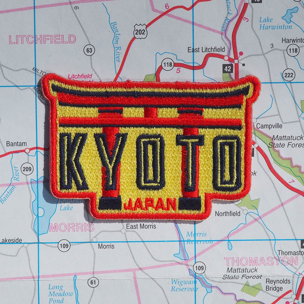 Kyoto patch on a map background
