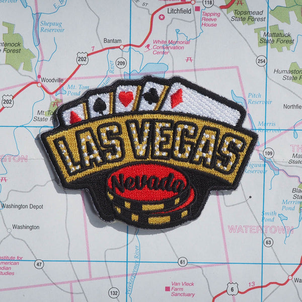 Las Vegas patch on a map background
