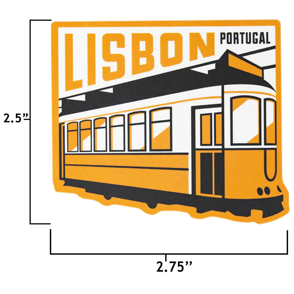 Lisbon sticker size information