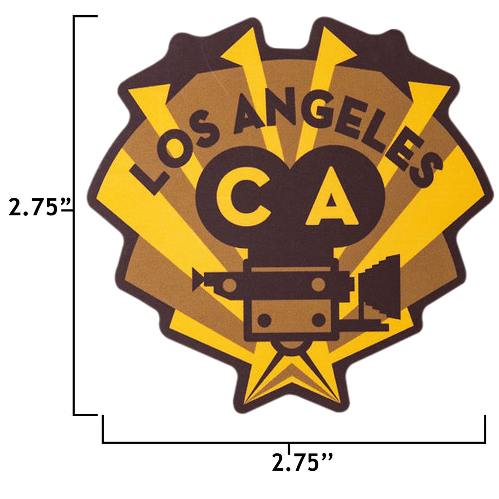 Los Angeles sticker size information