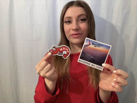 actual photo of maine sticker