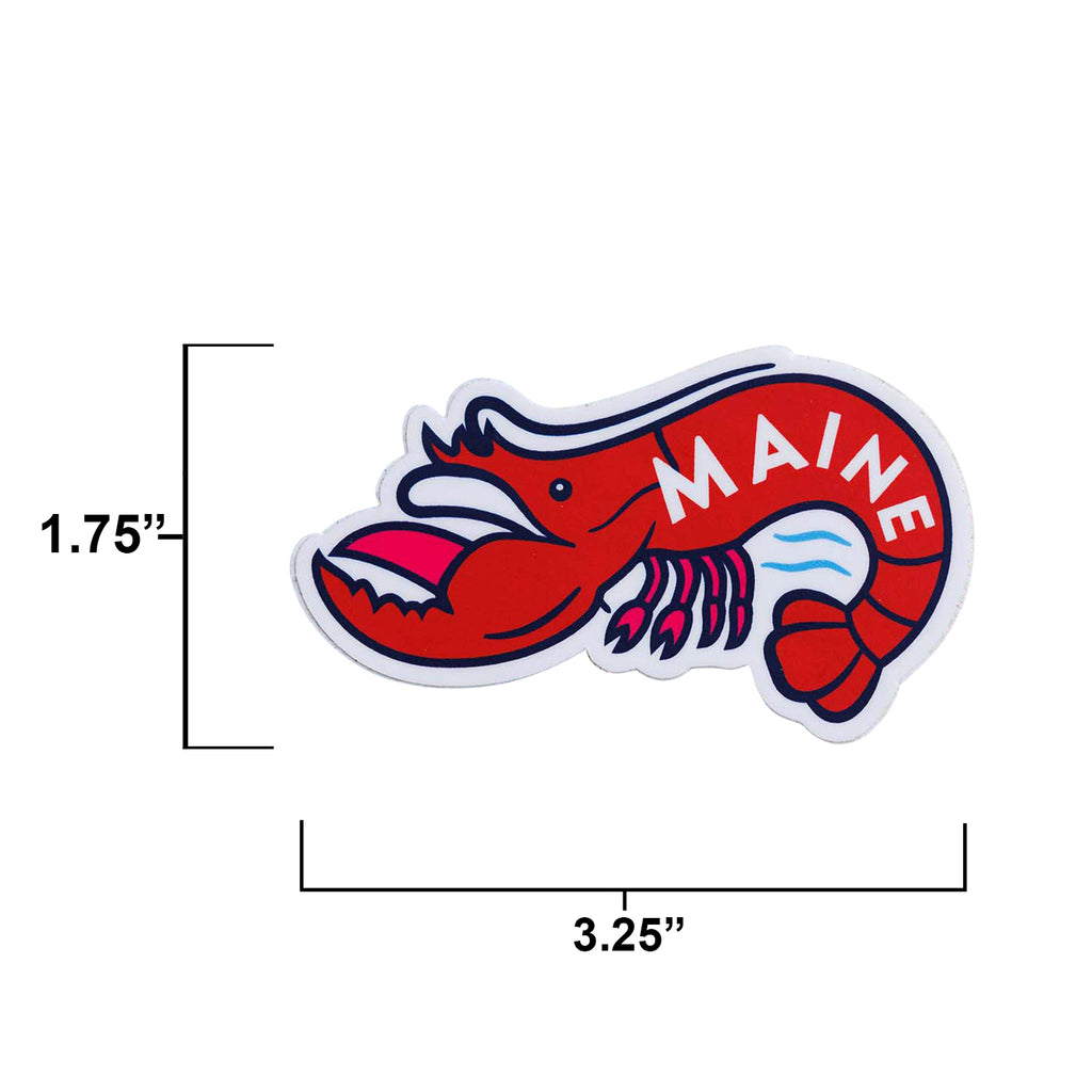 Maine sticker size information