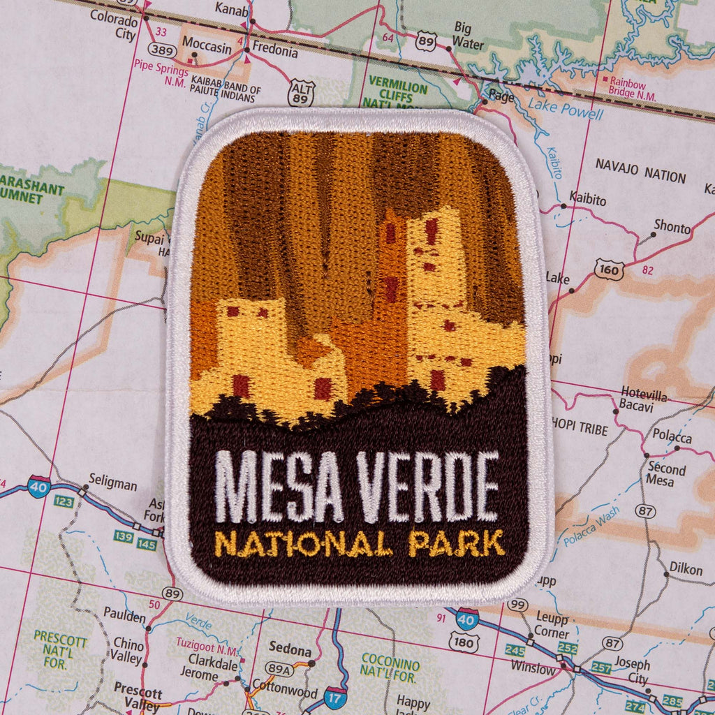 Mesa Verde patch on a map background