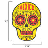 Mexico sticker size information