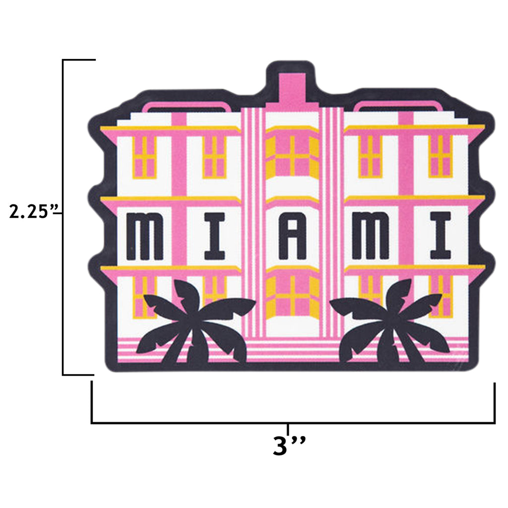 Miami sticker size information