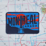 Montreal patch on a map background