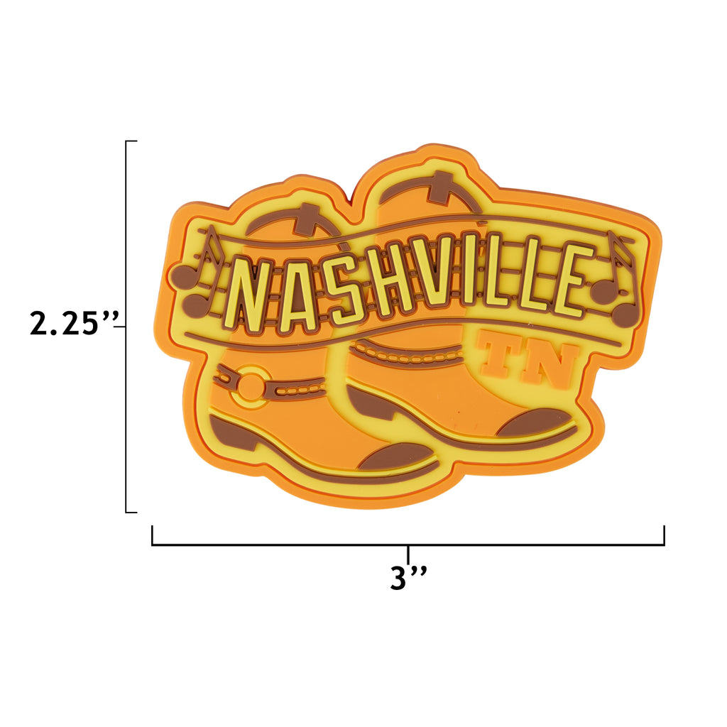 Nashville fridge magnet size information