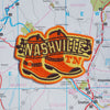Nashville patch on a map background