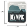 Olympic sticker size information
