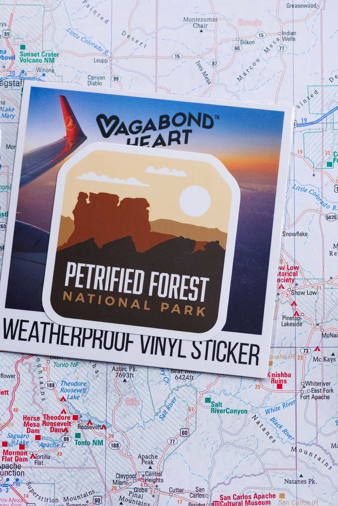vagabond heart weatherproof vinyl sticker