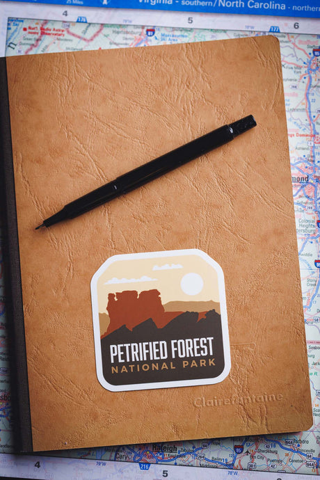 sticker on a notebook