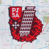 Pisa patch on a map background