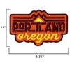 Portland Oregon Patch size information