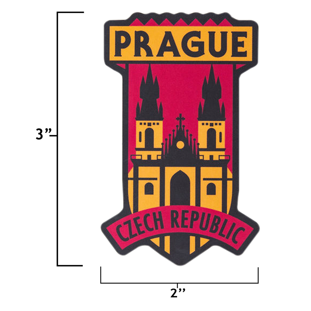 Prague Czech Republic Sticker size information