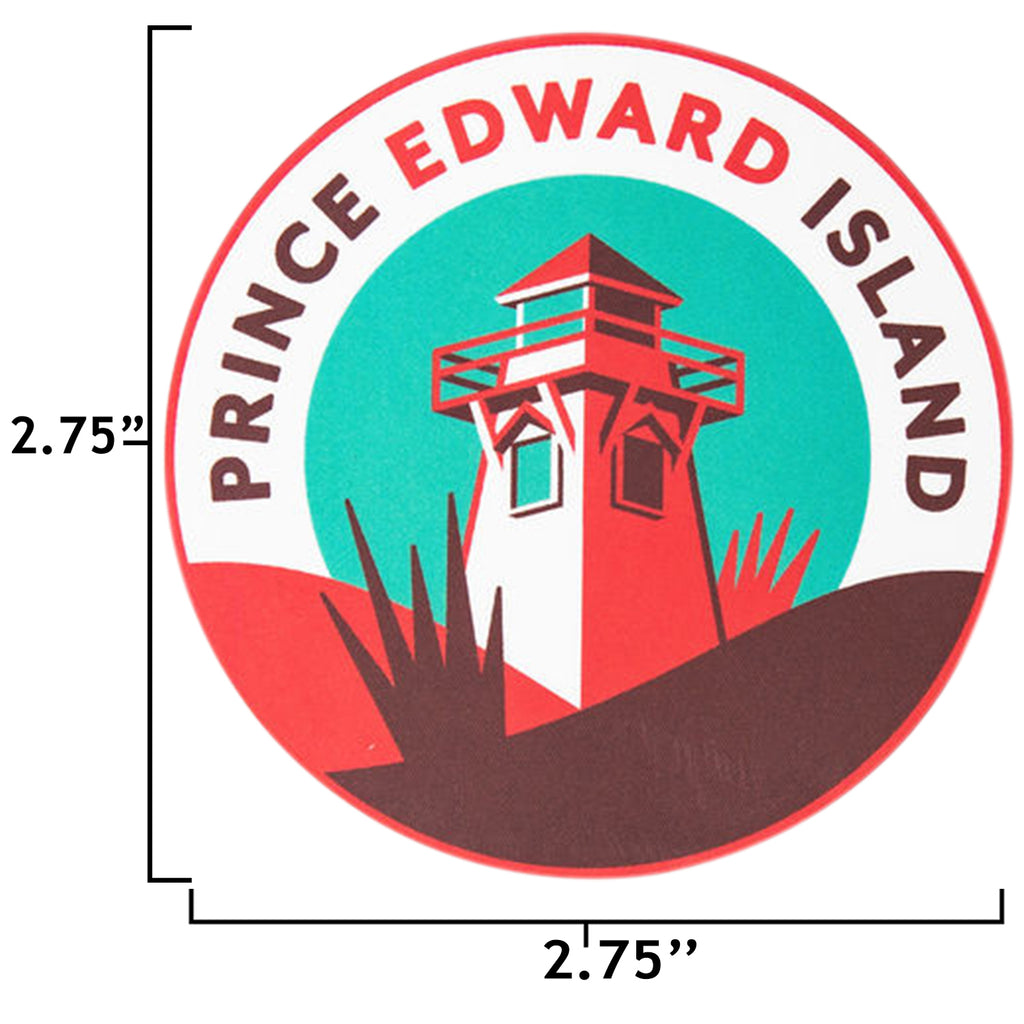 Prince Edward Island Sticker size information