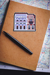 sticker on a notebook