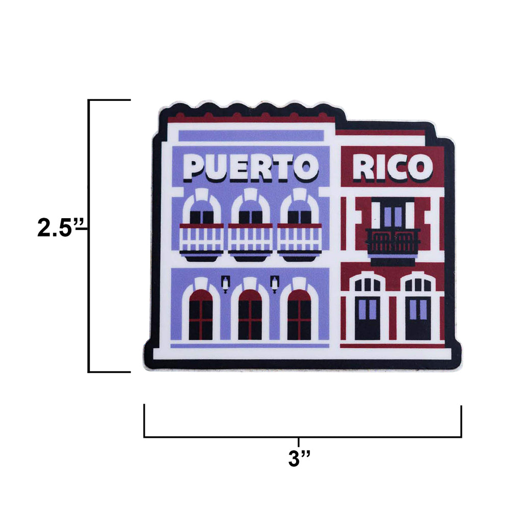 Puerto Rico sticker size information