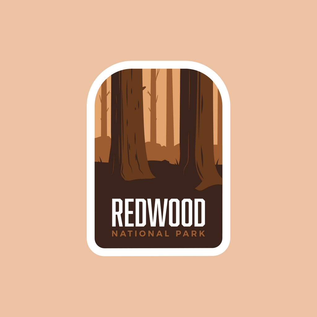 Vagabond Heart Redwood National Park Sticker
