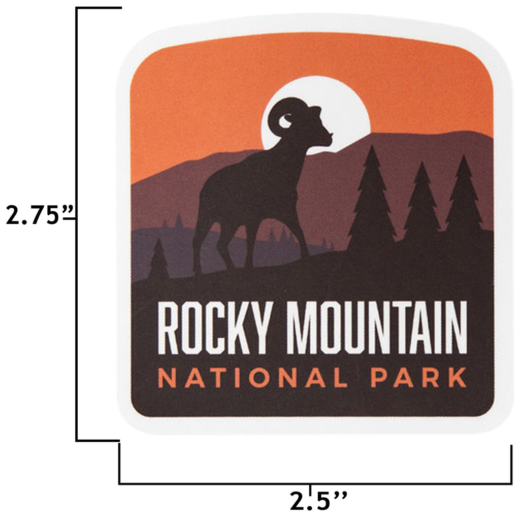 Rocky Mountain sticker size information