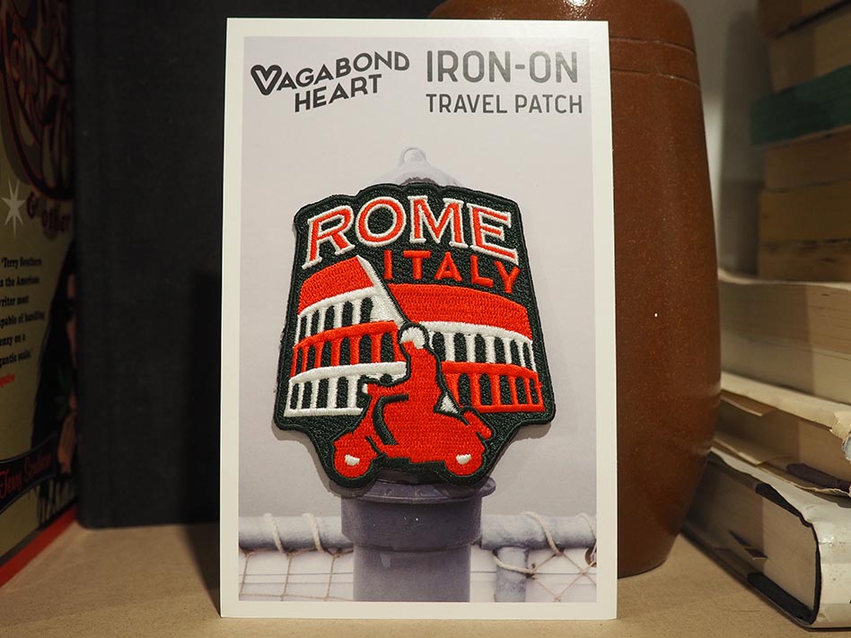 Rome Italy patch with high quality backing card