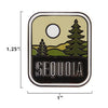 Sequoia pin size information