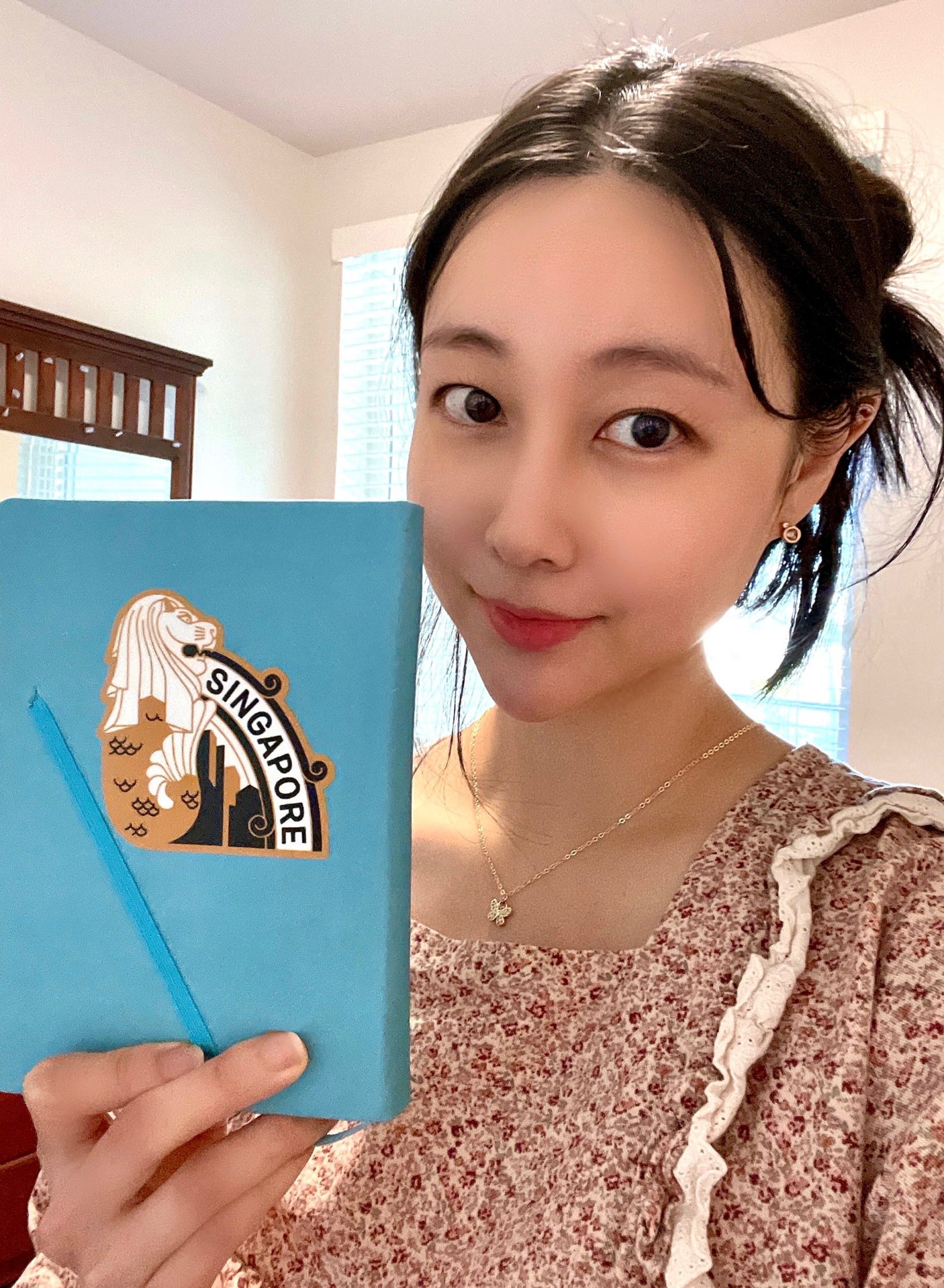 Actual Singapore sticker on a notebook