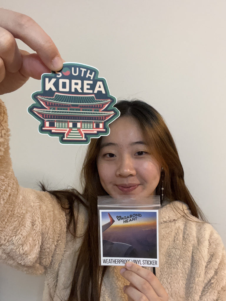 South Korea sticker actual photo