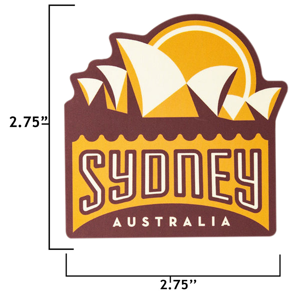Sydney Australia Sticker size information