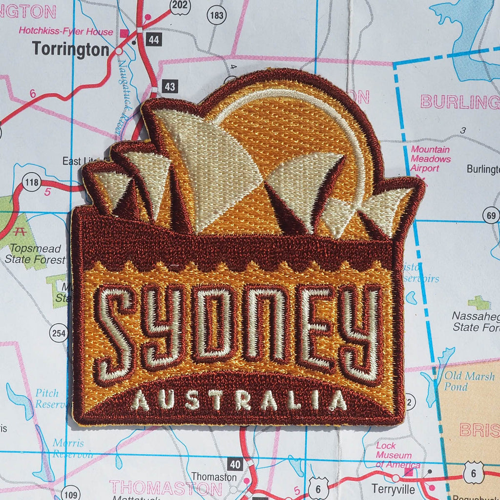 Sydney patch on a map background
