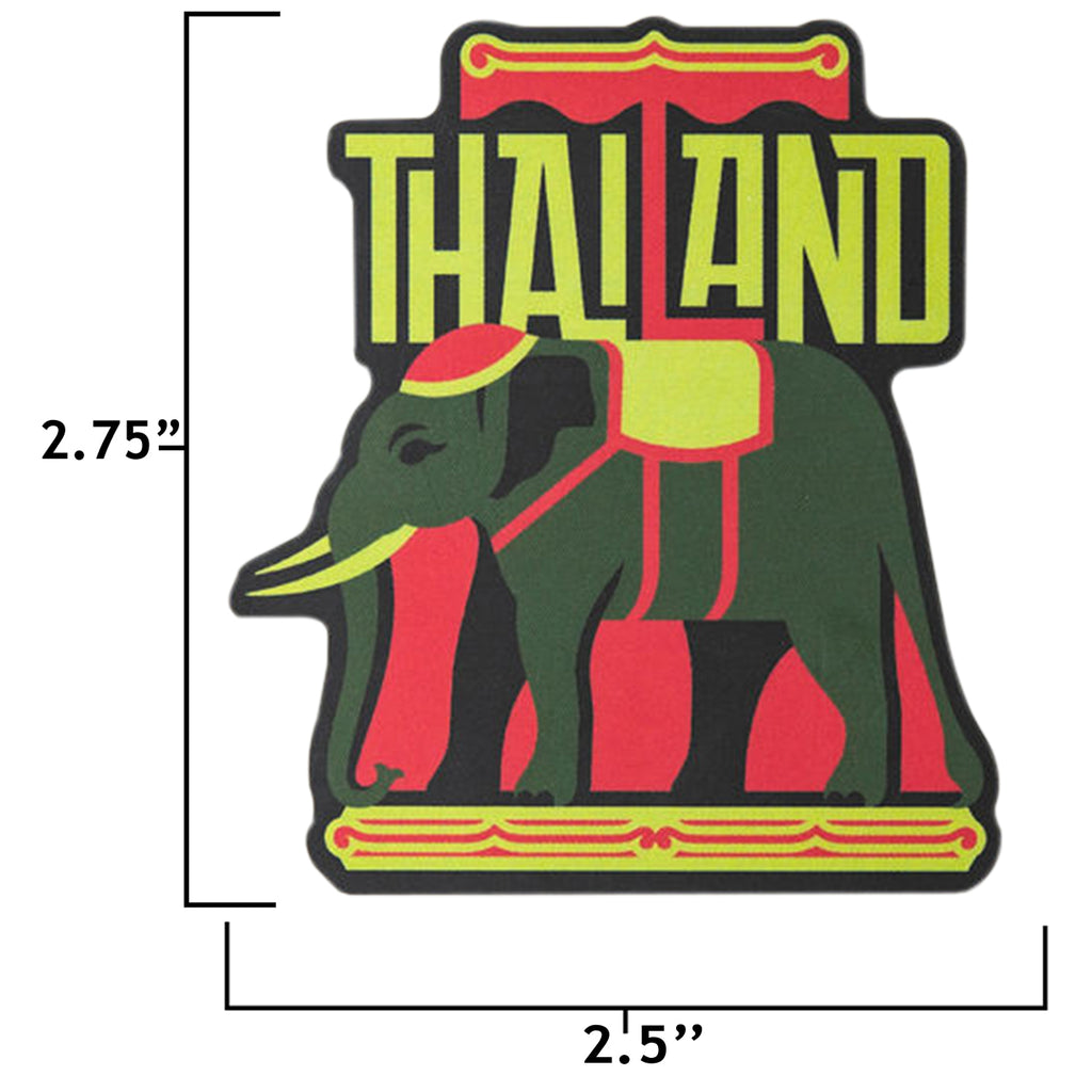 Thailand Sticker size information