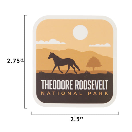 Theodore Roosevelt sticker size information