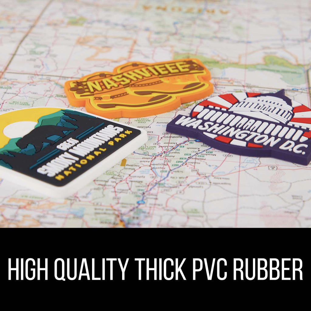 High quality thick pvc rubber fridge magnet