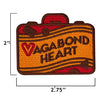 vagabond heart patch size information