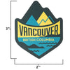 Vancouver sticker size information