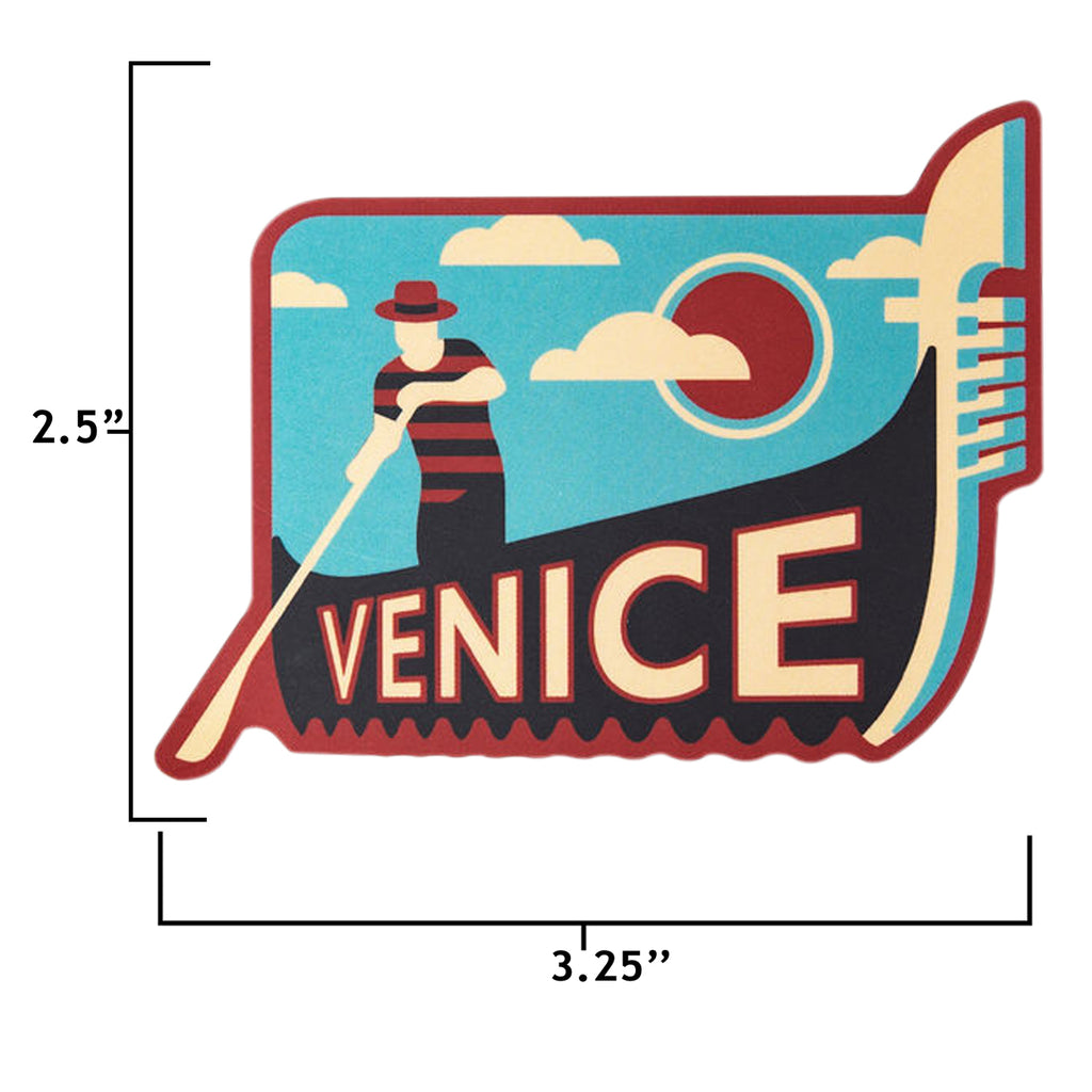 Venice sticker size information