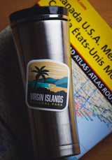 sticker on a tumbler