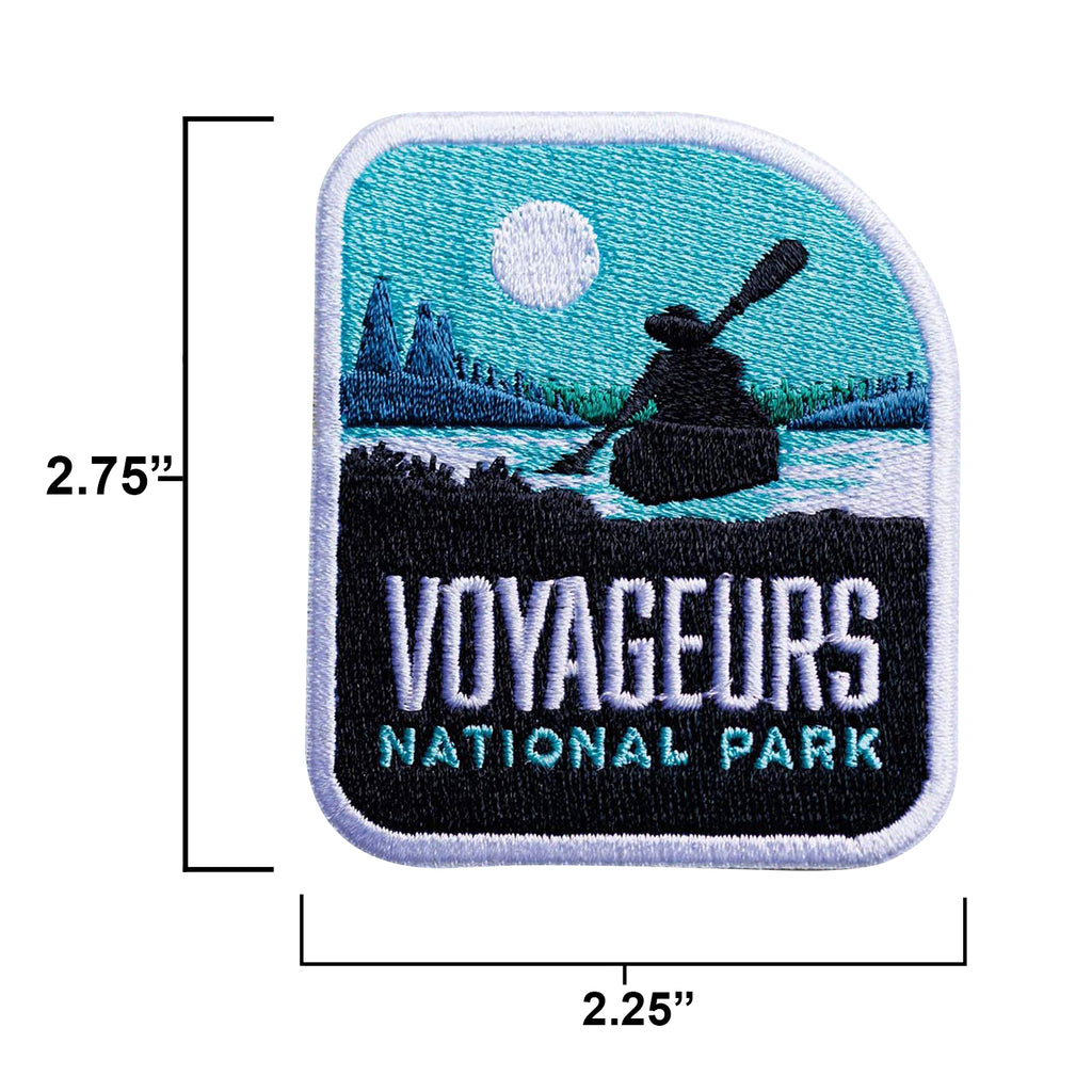 Voyageurs patch size information