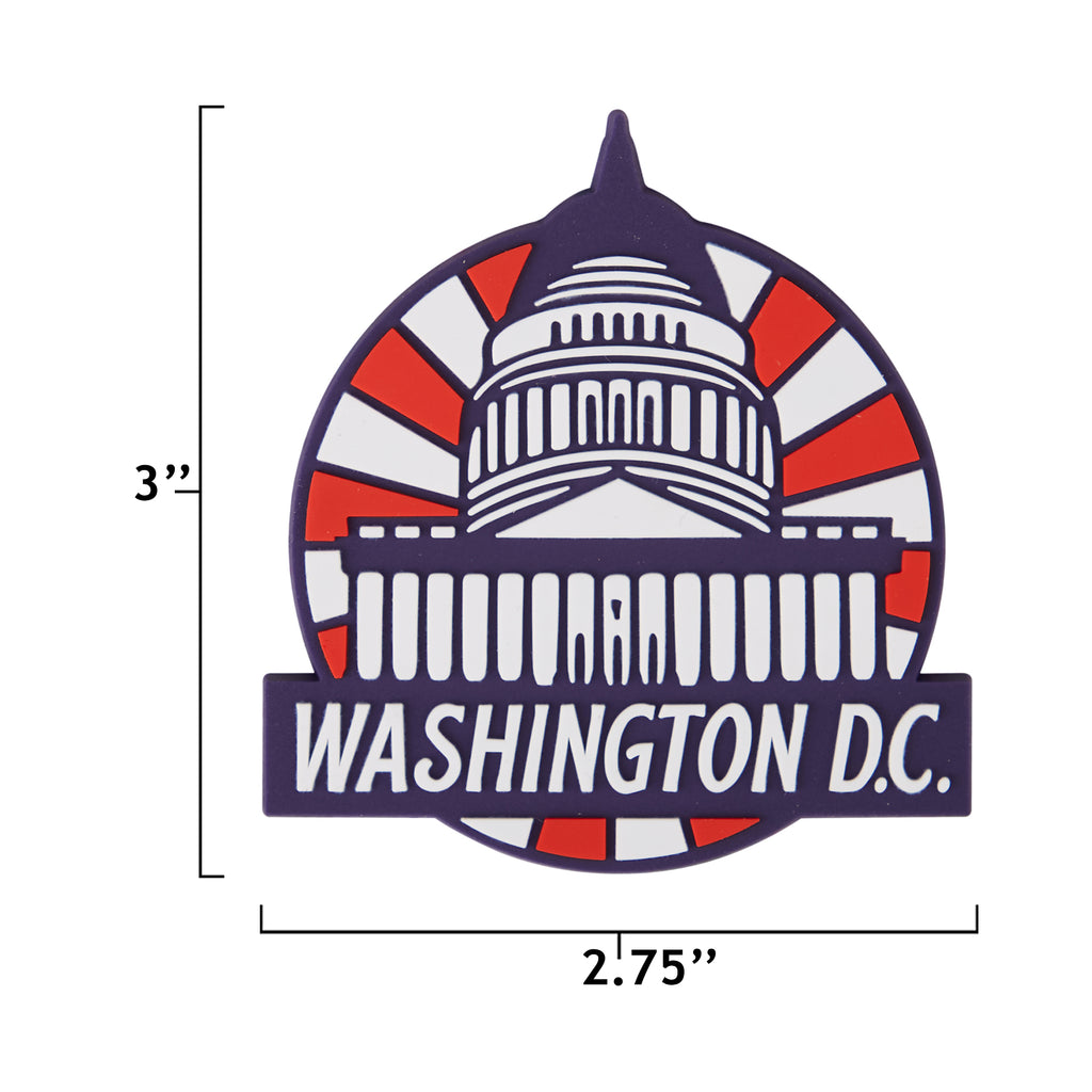 Washington DC fridge magnet size information